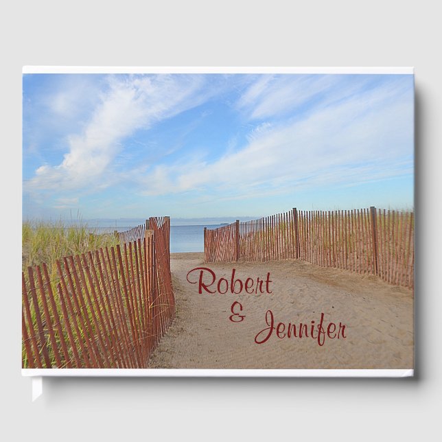 Seashore Theme Guest Book (Front)