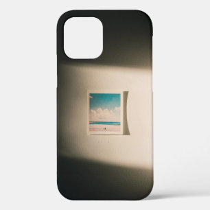 Seashore under cloudy sky in the morning photo iPhone 12 case