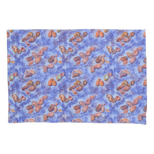 Seashore, waves, pebbles pillowcase