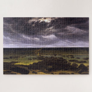 Seashore with Shipwreck by Moonlight – Friedrich Jigsaw Puzzle