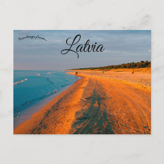 Seaside at Kosrags Latvia Postcard (Front)