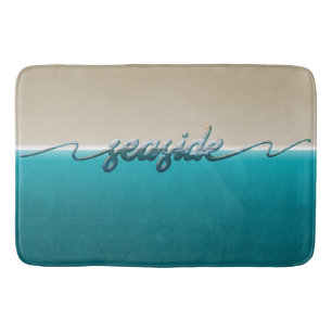 seaside bath mat