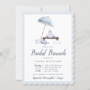 Seaside Beach Bridal Brunch Shower Invitation