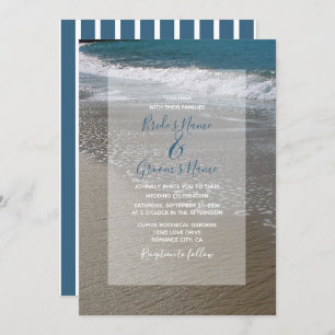 Seaside Beach & Sand Wedding Invitations
