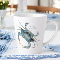 Seaside Blue Crab with Your Name