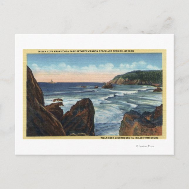 Seaside & Cannon Beach, Oregon Postcard (Front)
