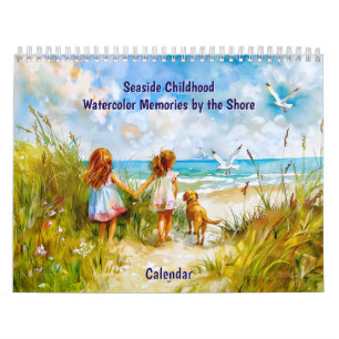 Seaside Childhood – Watercolor Memories by the Sho Calendar
