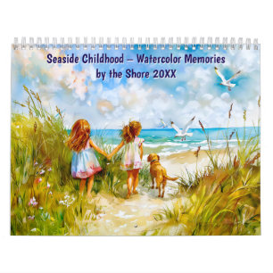 Seaside Childhood – Watercolor Memories by the Sho Calendar