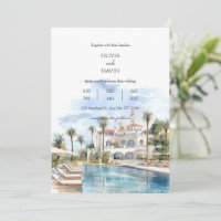Seaside Coastal Palm Luxury Resort Venue Wedding