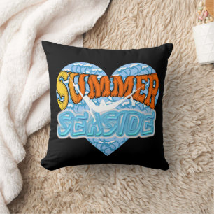 Seaside Cocktails Surf Shop Cushion