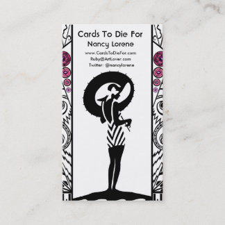 Seaside Deco in White and Pink Business Card