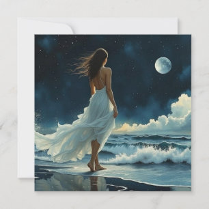 Seaside Escape under the Moon Blank