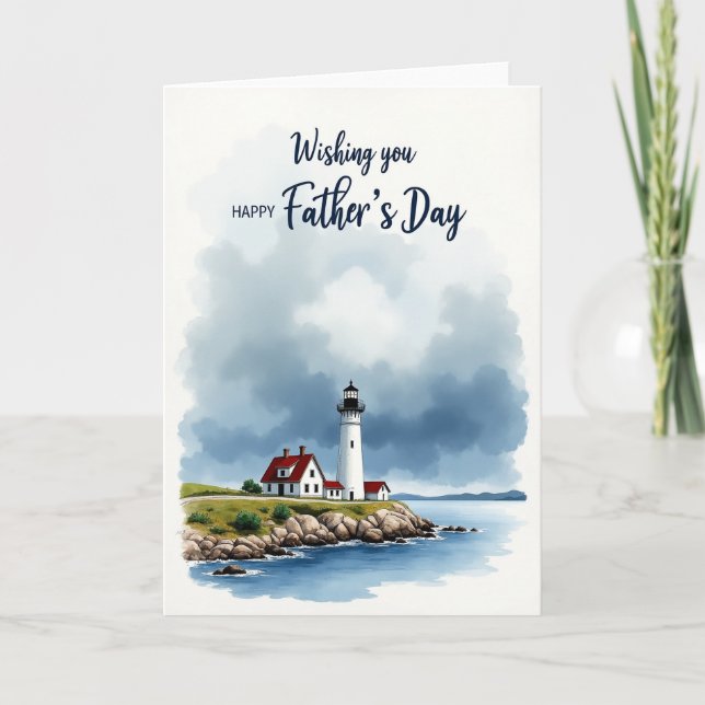 Seaside Fathers Day Card (Front)