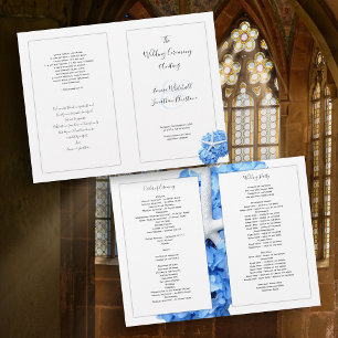 Seaside Garden Catholic Wedding Ceremony Program