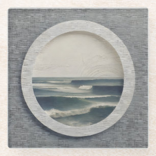 Seaside Glass Coaster