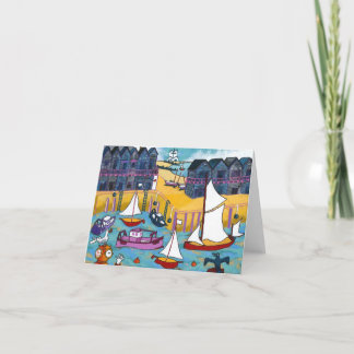 Seaside Greetings Card - Whitstable