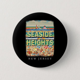 Seaside Heights New Jersey Nj Beachside Bliss Sd26 6 Cm Round Badge