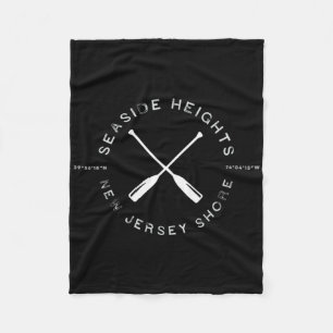 Seaside Heights New Jersey Shore T Fleece Blanket