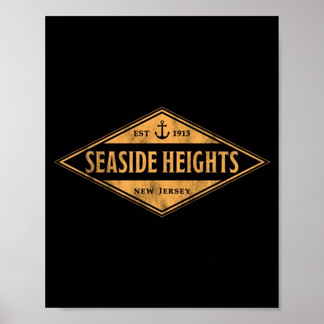 Seaside heights new jersey souvenir vacation poster (Front)