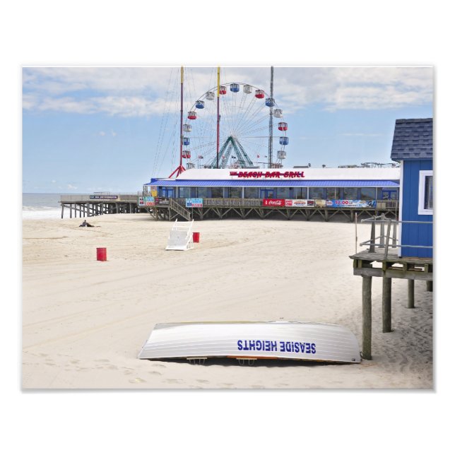 Seaside Heights, NJ. Beach Photo Print (Front)