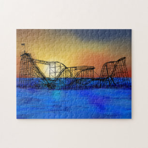 Seaside Heights Roller Coaster Jigsaw Puzzle
