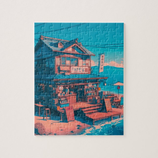 Seaside Lofi Dreams Jigsaw Puzzle (Vertical)