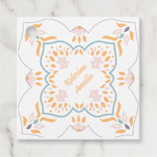 Seaside Mosaic Favour Tag