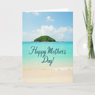Seaside Mothers Day Scene Card