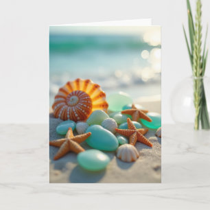 Seaside Mothers Day Shell Art Card