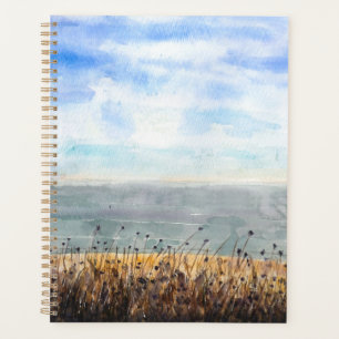 seaside of Brighton watercolor hand painted Planner