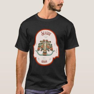 Seaside OR Thunderbird Totem Pacific Northwest Nat T-Shirt