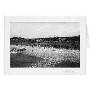 Seaside, Oregon Bathing Hour Beach Scene