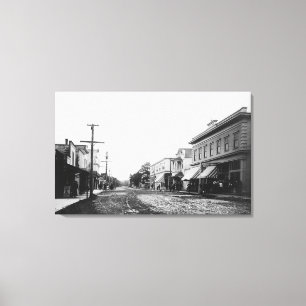 Seaside, Oregon Main Street View Photograph Canvas Print