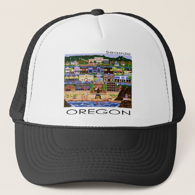 Seaside Oregon Trucker Hat (Front)