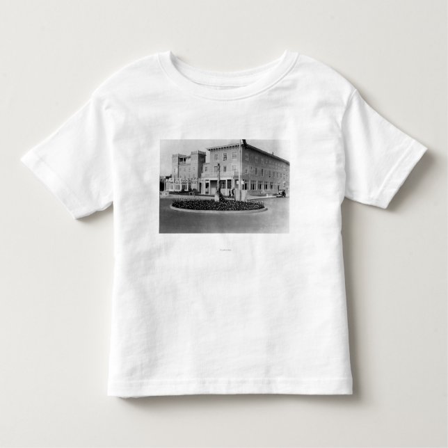 Seaside, Oregon View of Hotel Seaside Photograph Toddler T-Shirt (Front)