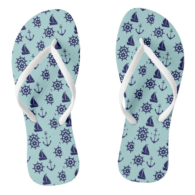 Seaside Pattern Jandals (Footbed)
