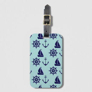 Seaside Pattern Luggage Tag