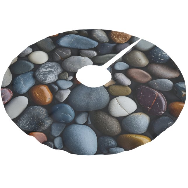 Seaside Pebbles Tree Skirt (Angled)