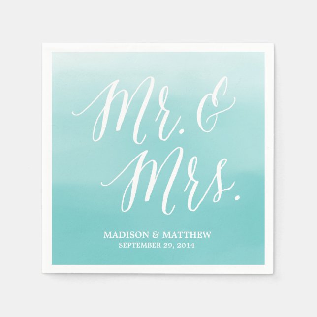 Seaside | Personalised Paper Napkins (Front)