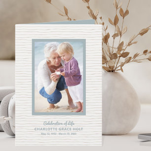 Seaside Photo Memorial Program Programme