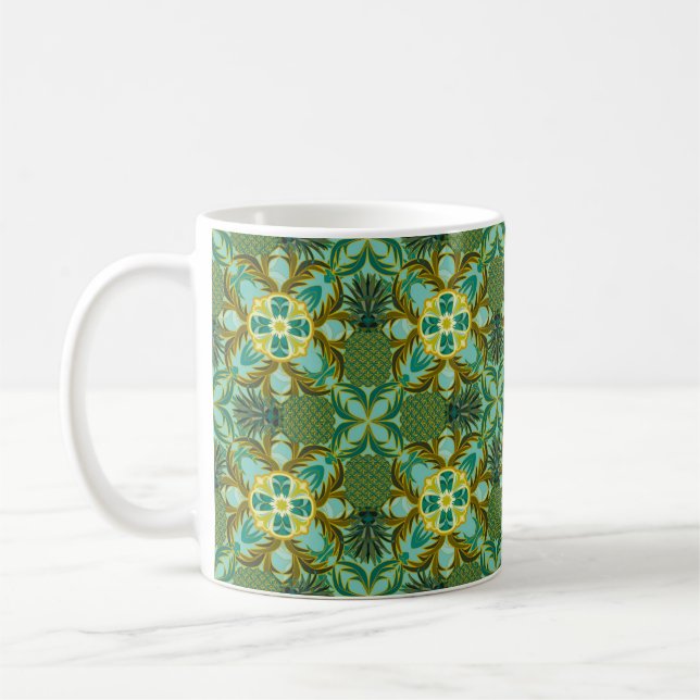 Seaside Pineapple Coffee Mug (Left)