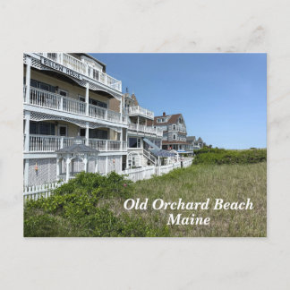 Seaside resort Old Orchard Beach Maine Holiday Postcard