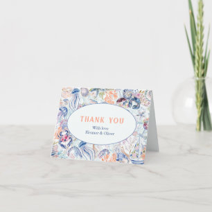 Seaside Romance Bridal Shower Thank You Card