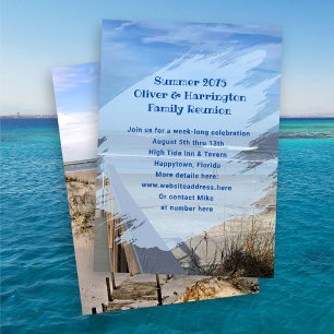 Seaside Sand Dunes Family Reunion Invitation
