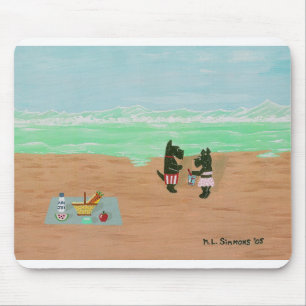 Seaside Scotties Mouse Pad