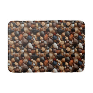 Seaside Seashells Bath Mat