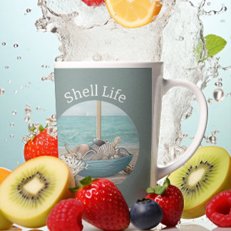 Seaside Serenity Shell Life Collection Coffee Mug