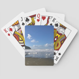 Seaside Shore in Winter, Oregon Coast Playing Cards