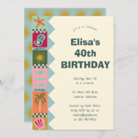 Seaside Soiree BIRTHDAY PARTY Modern Cute CUSTOM
