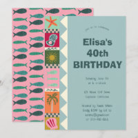 Seaside Soiree BIRTHDAY PARTY Modern Cute CUSTOM